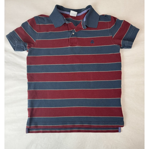 Brooks Brothers 1818 Performance Polo Ghirt Red Blue Stripe Retro Size Small - Picture 1 of 7
